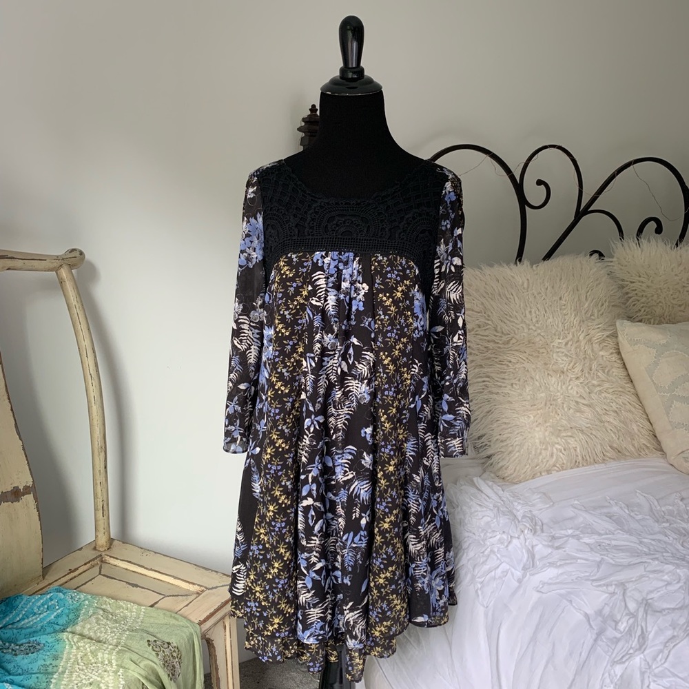 Free People Bohemian Floral Dress